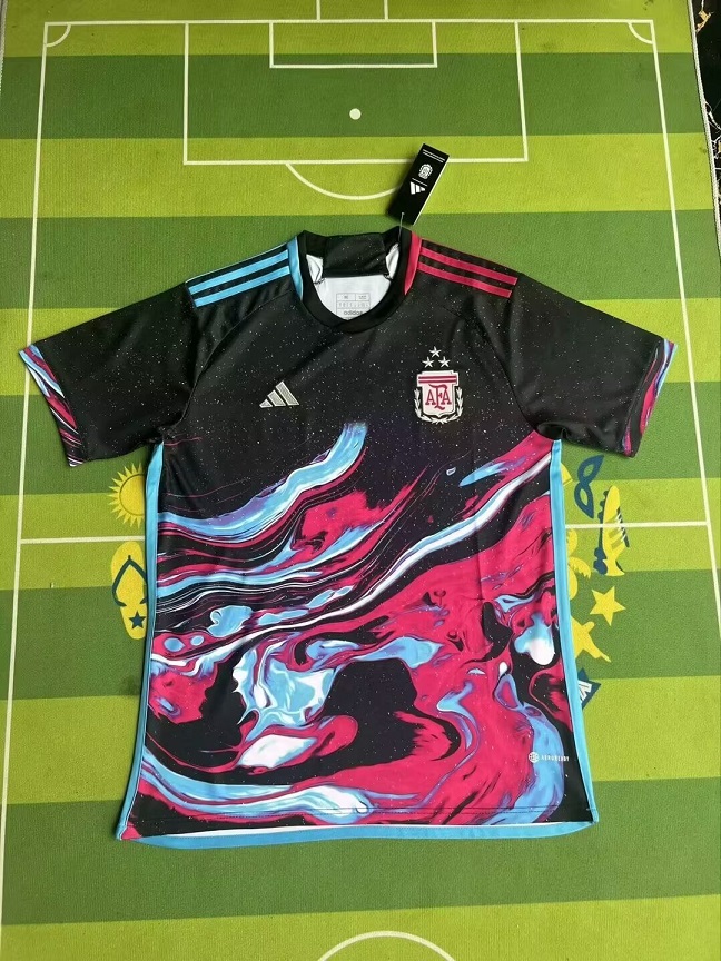 AAA Quality Argentina 24/25 Special Black/Pink/Blue Jersey
